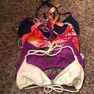 Lot of 4 bikini tops